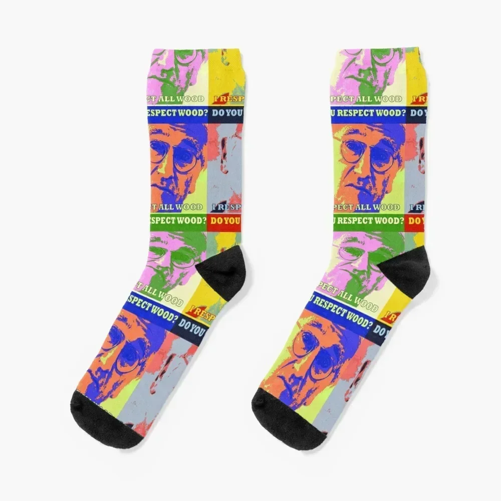 Respect All Wood Socks custom hip hop sports stockings Rugby Socks Man Women's