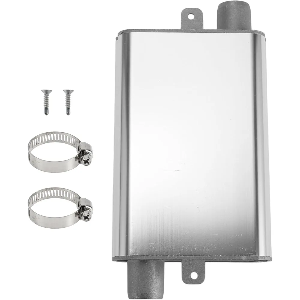 

Diesel Heater Exhaust Muffler Parking Air Heater Muffler Silencer Kit with Clips and Screws for Car Truck Van RV Bus Boat