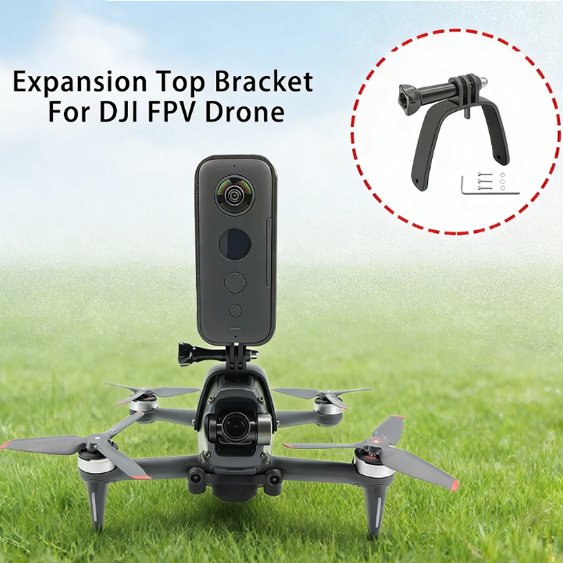 Крепление-адаптер для экшн-камер на дрон DJI FPV, держатель-зажим для Insta360 X4 Air, GoPro Hero 13