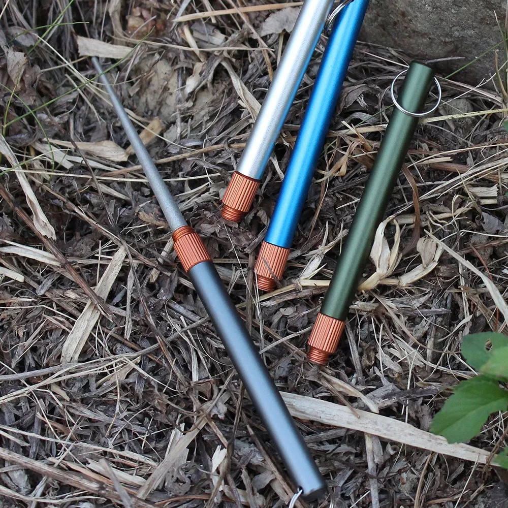 Outdoor Matte Mini EDC Knife Sharpening Rod Stainless Steel Emery Plated Emery Is Not Easy To Wear Fishing Hook Sharpener