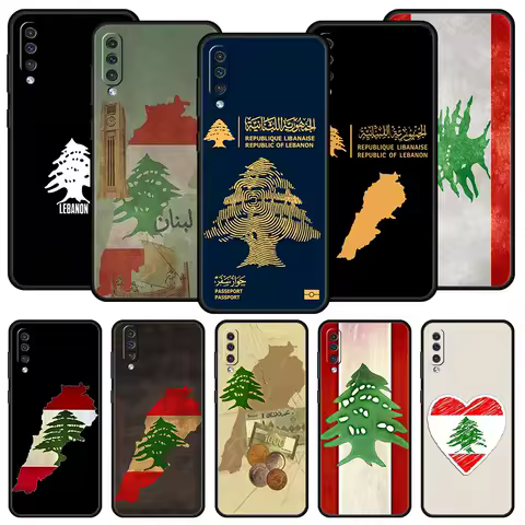 Lebanon Passport Phone Case For Samsung A56 A36 A26 A54 A52 A24 A14 A50 A72 A70 A40 A06 A12 A22 A34 A42 A32 A04s A16 5G Cover