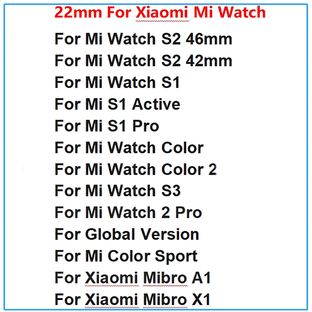 22mm For Xiaomi Watch S1 Pro Silicone Strap Xiaomi Watch S2 46mm 42mm / Color 2 /S1 Active Replacement Wristband Bracelet