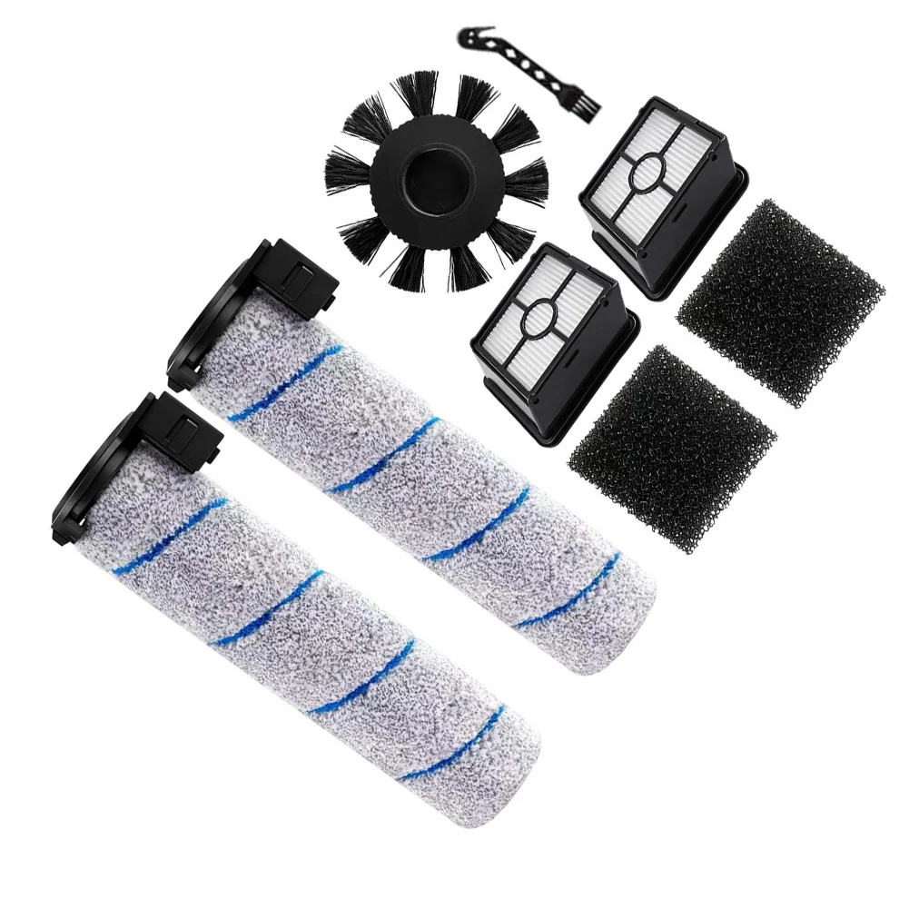 Replacement Accessories Kit For X-Clean= 2, X-Clean= 4, X-Clean= 5 Vacuum Cleaners With Roller Brushes, Filters & Side Brush