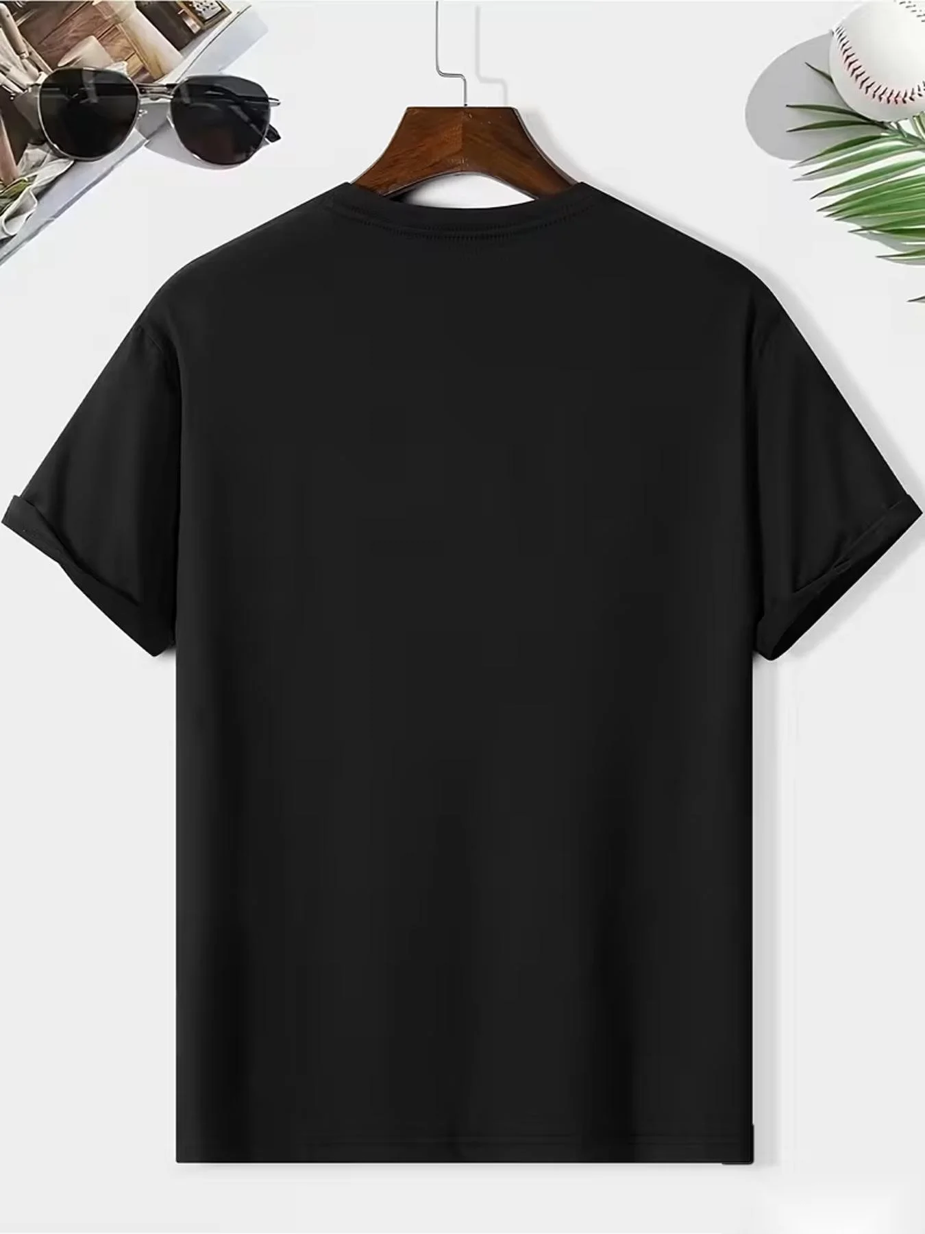 Men's Plus Size Football and Pink Ribbon Printed T-Shirt - Football Jersey with Promotional Ribbon, Loose Version Crew Neck Short Sleeve T-Shirt, Suitable for Daily Wear, Sporting Events, Year-Round Casual Top, Plus Size