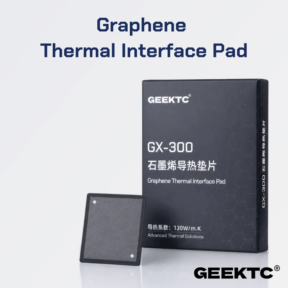 GEEKTC GX-300 Graphene Thermal Pad, 130 W/m·K Ultra-Soft Thermal Interface Pad for CPU, GPU, Laptop & Desktop PC