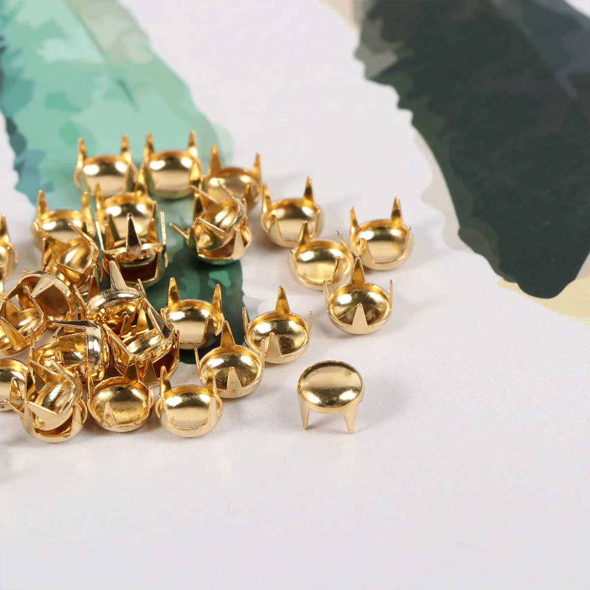 

100pcs Rivets Mushroom Head Round DIY Punk Shoes Clothing Accessories Clothing Accessories Fashion Decorative Elements