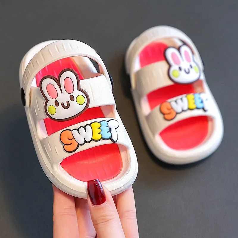 Children Shoes DIY Baby Nice Anti-slip Soft Floor Boys Girls Beach Sandals Slippers 1-6 Years Kids