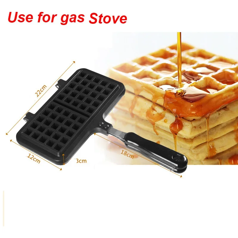 Non-Stick Waffles Maker Mold Portable Iron Machine for Household Kitchen Gas Pan Bubble Egg Cake Oven Breakfast Machine