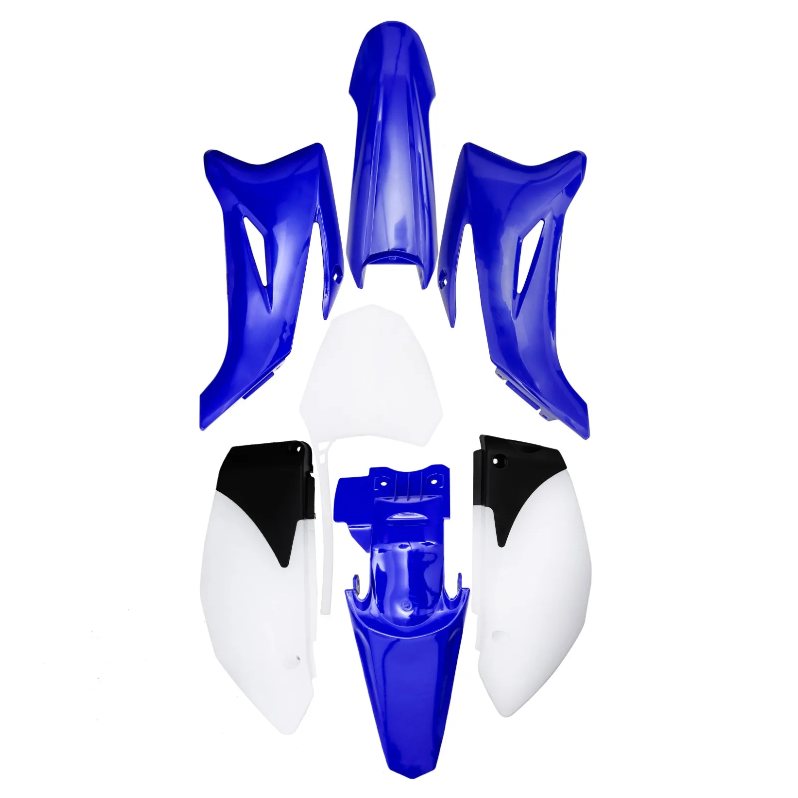 7pcs Blue Complete Plastics Fender Kit Fairing For Dirt Pit Bike Yamaha TTR110 TTR110E TTR 110 SSR SDG 140cc 150cc 160cc 170cc