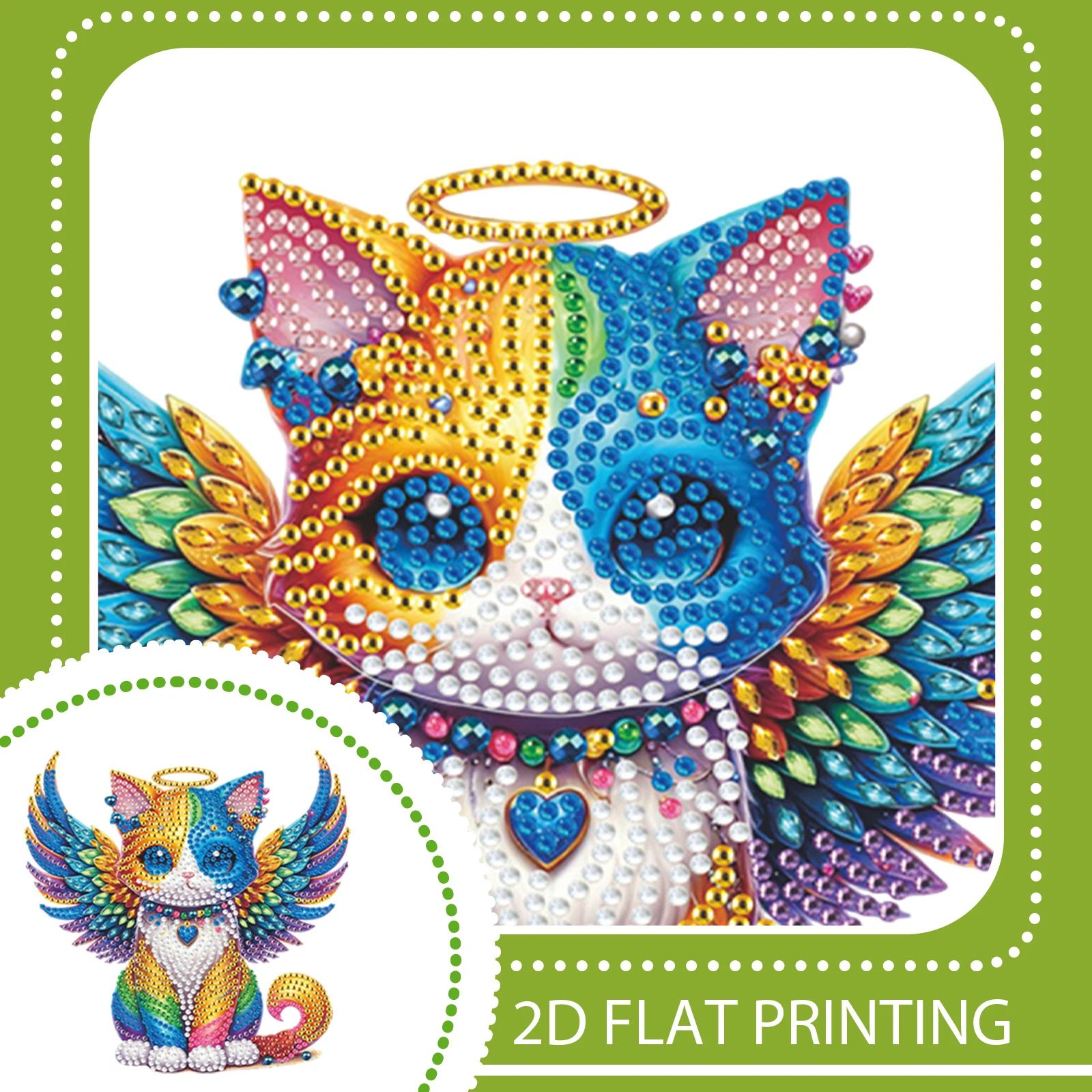 

Acrylic Special Shaped Animal Desktop Shake Head Diamond Art Kits 5D DIY Diamond Art Shake Head Tabletop Decor for Home Decor