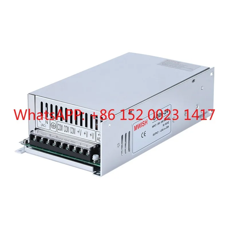 

Регулируемый импульсный источник питания Mingwei S-500W600W 220 В до 12 В, 24 В, 36 В, 48 В, трансформатор постоянного тока 20A40A