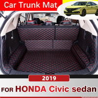 Auto Full Coverage Trunk Mat For HONDA Civic 5-Seat Sedan 2019 Anti-Dirty Car Boot Cover Pad Interior Protector Accessories