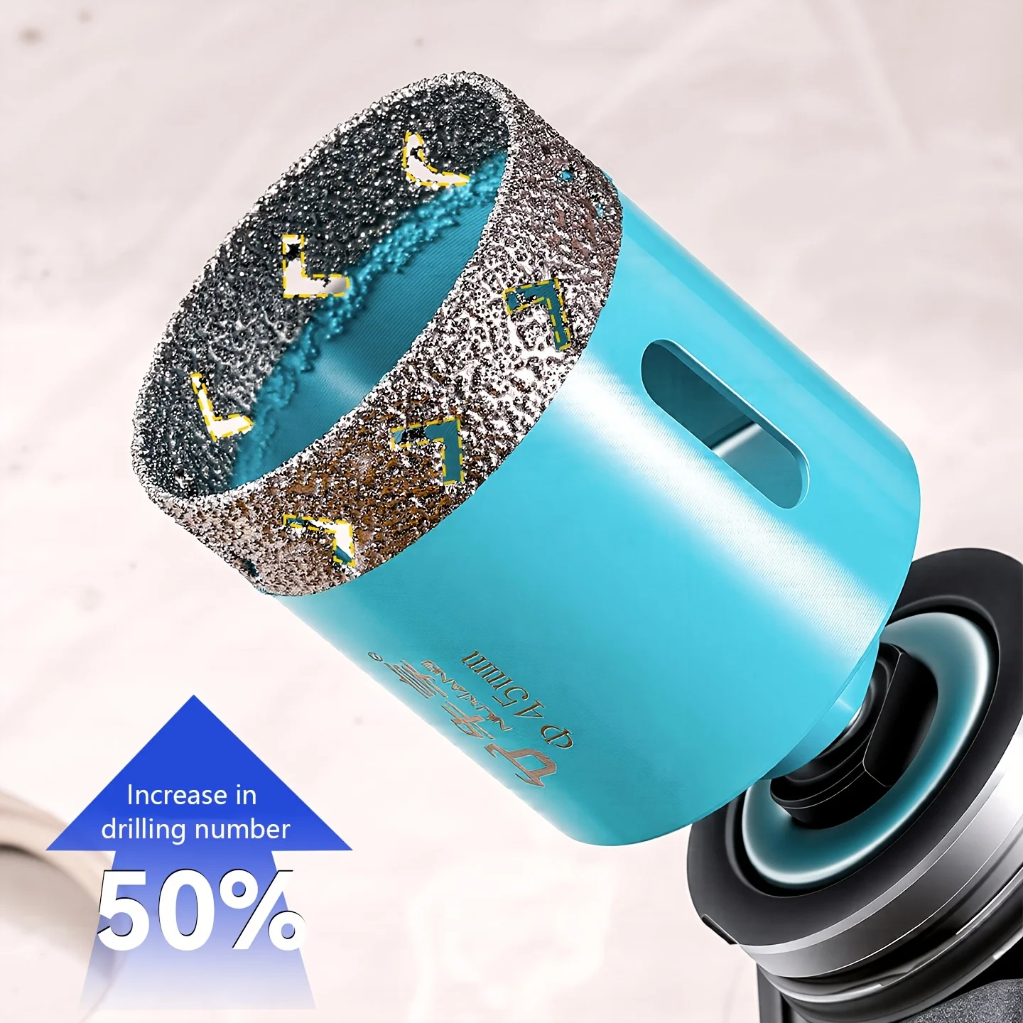 Diamond Hole Saw - 20mm-55mm M10 Shank Diamond Core Drill Bit, Dry/Wet Hole Opener, Ideal for Tile Granite Marble Glass Ceramic