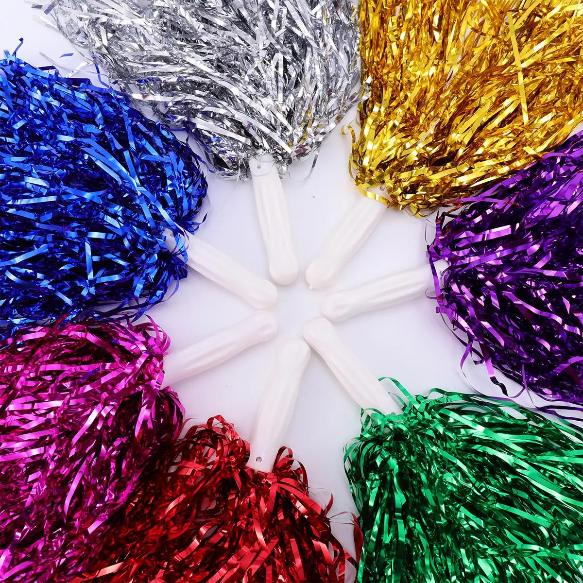 

14 Pcs Flower Cheering Ball-Flower Ball Dance Props Plastic Colorful Bright Sports Meet Party Festival Team Sports