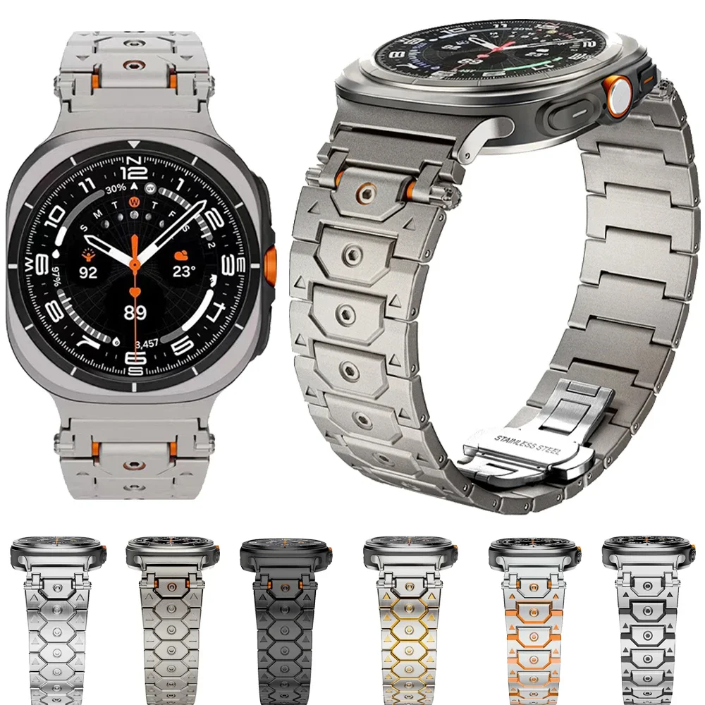 

Stainless steel Strap for Samsung Galaxy Watch Ultra 47mm Original wristband High-end bracelet for Samsung Watch 8-7 Ultra 47mm
