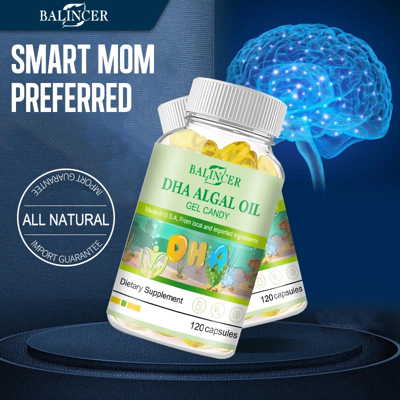 น้ำมันสาหร่าย DHA 4080มก.-ดูดซับได้อย่างรวดเร็วมี DHA และ EPA กรดไขมัน Omega-3กลืนได้ง่าย