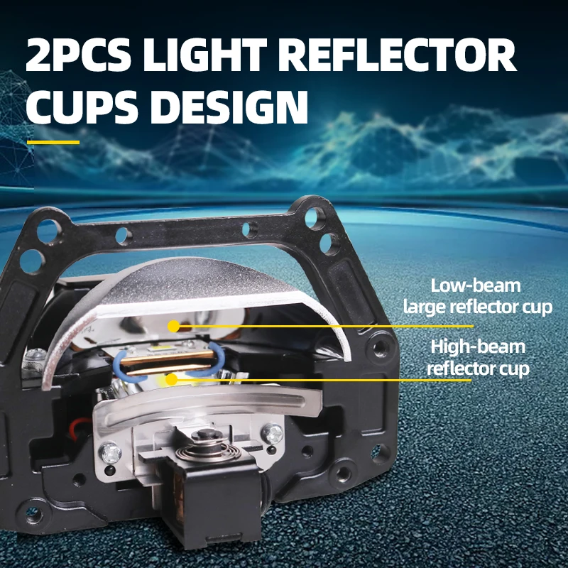 SANVI voiture LK8 Bi LED projecteur lentille phare 12V 120W Hella 3R G5 pour H4 H7 9005 9006 lumière LED rénovation voiture accessoires