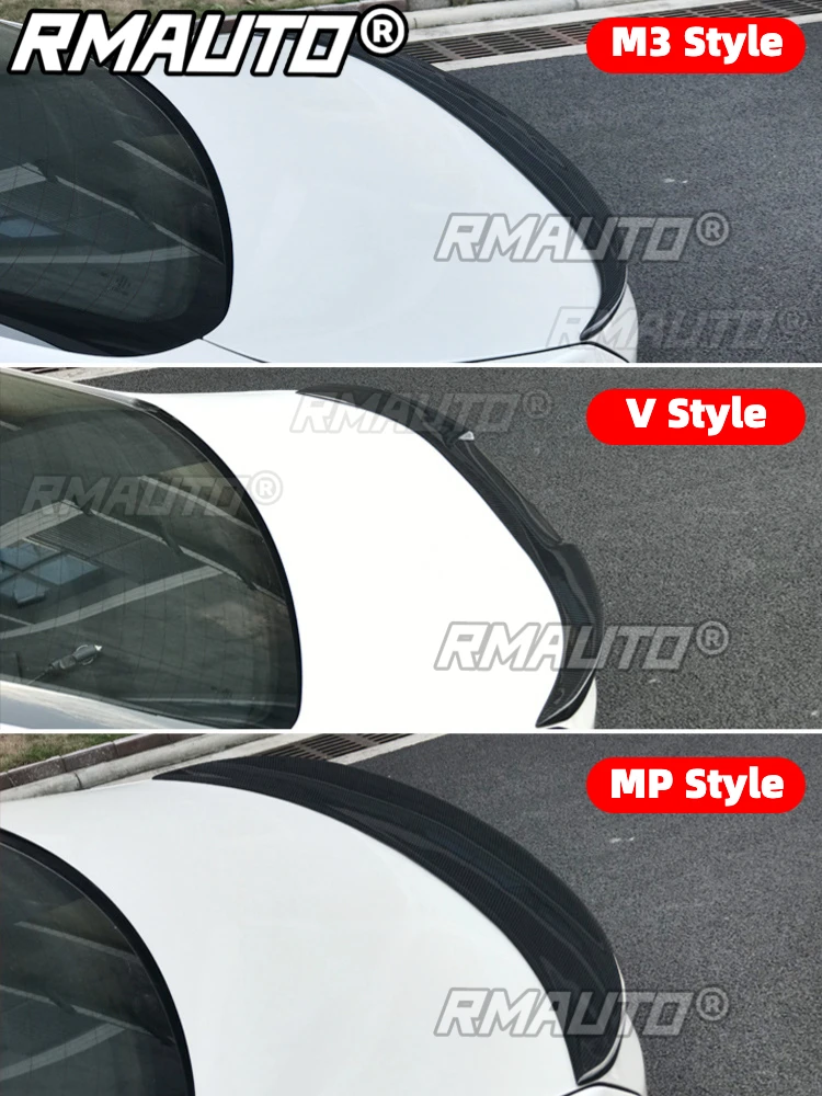 F10 Spoiler Real Carbon Fiber M4 Style Trunk Wing Body Kit For BMW F10 F11 F18 M5 2011-2017 Rear Wing Spoiler Car Accessories view 2