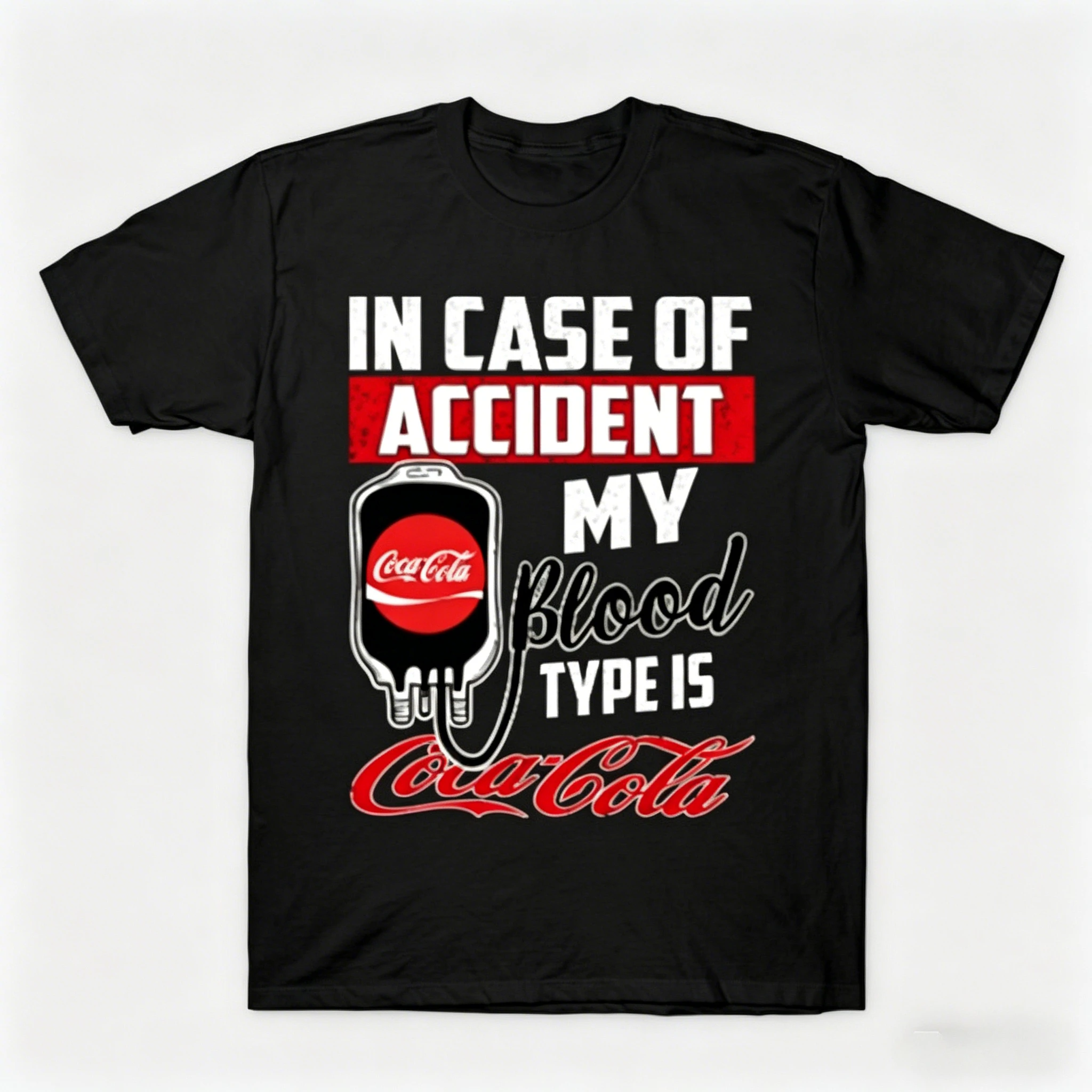 2026 New Coca-Cola Short Sleeve Print T-shirt Men's and Women's General Summer Casual Top Round Neck Comfortable Shirt