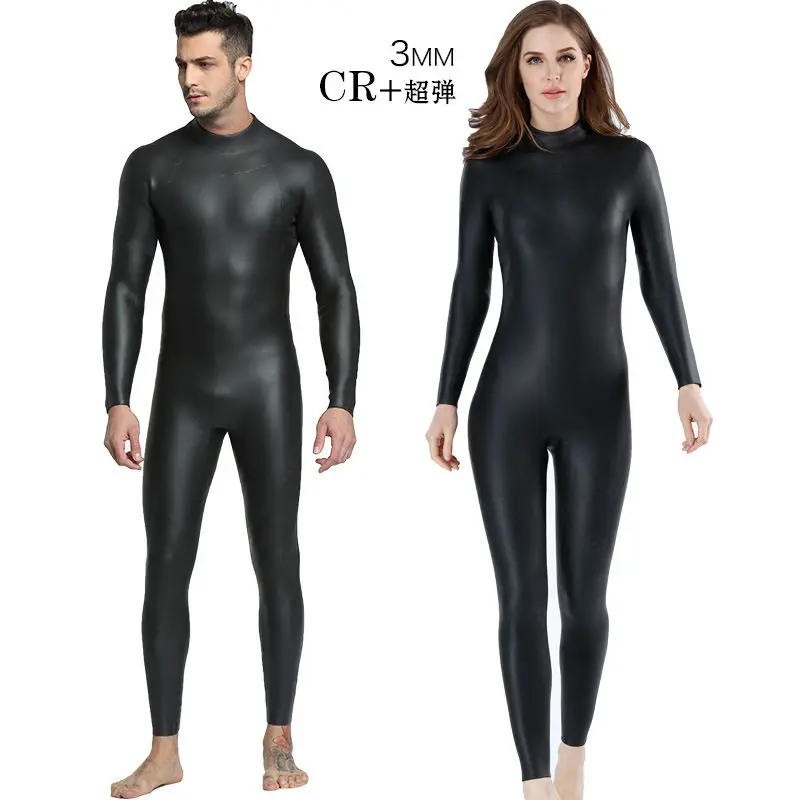 

3MM One-piece Diving Suit For Men Long-sleeved Sun Protection Snorkeling And Surfing Wet Suit For Women Warm Wetsuit