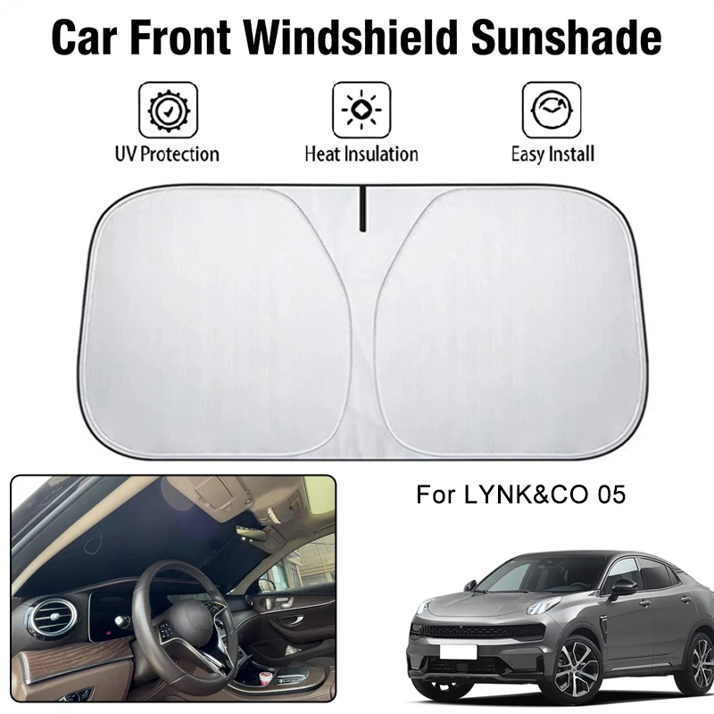 

Foldable Car Windshield Sun Shade UV Block Heat Insulation For LYNK&CO 05 Interior Protection Accessories