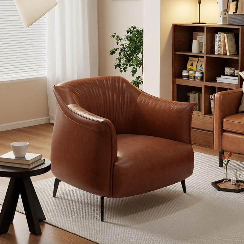 mid-century retro Single sofa chair household living room backrest armchair high-end fauteuil salon design living room furniture