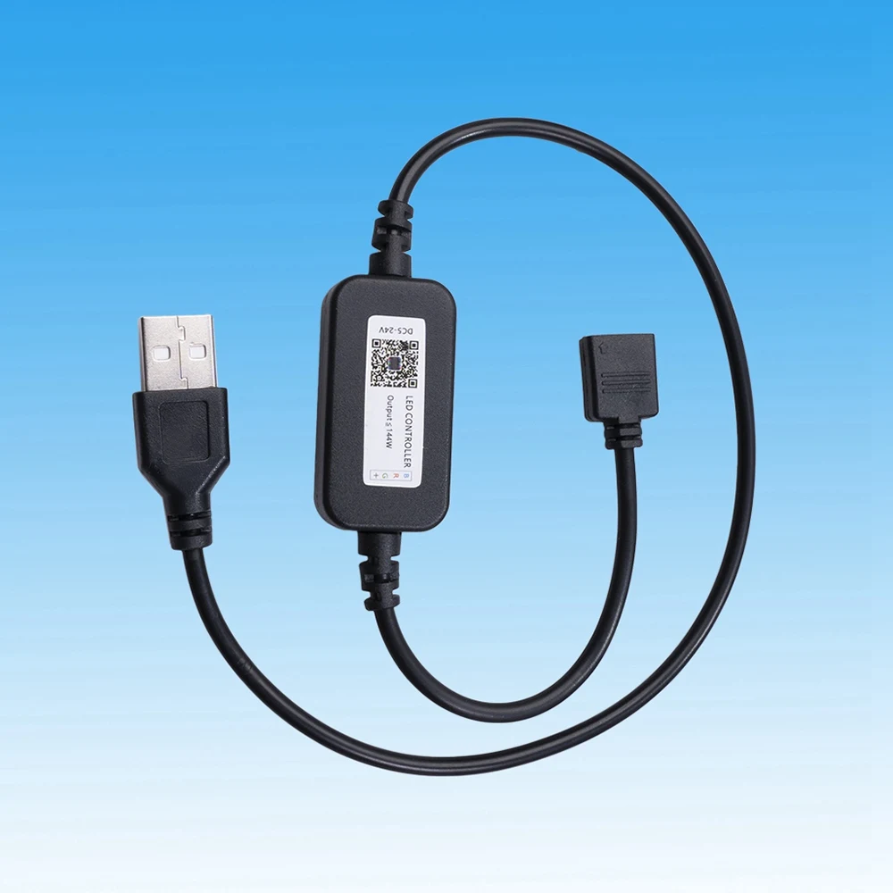 Mini LED Bluetooth RGB Strip Light Controller Wireless Smart Phone Control DC 5-24V 5A for RGB Strip