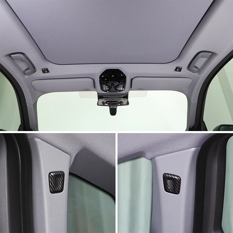 4Pcs ABS Carbon Fiber For BMW X3 G45 2025+ Car front and rear microphone cover decoration sticker car protection accessories