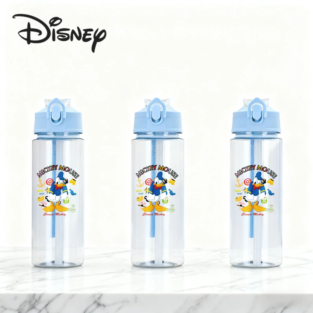 Novo disney minnie mouse bonito dos desenhos animados copo de palha meninas crianças estudantes resistente a gota novo verão vidro de água bonito