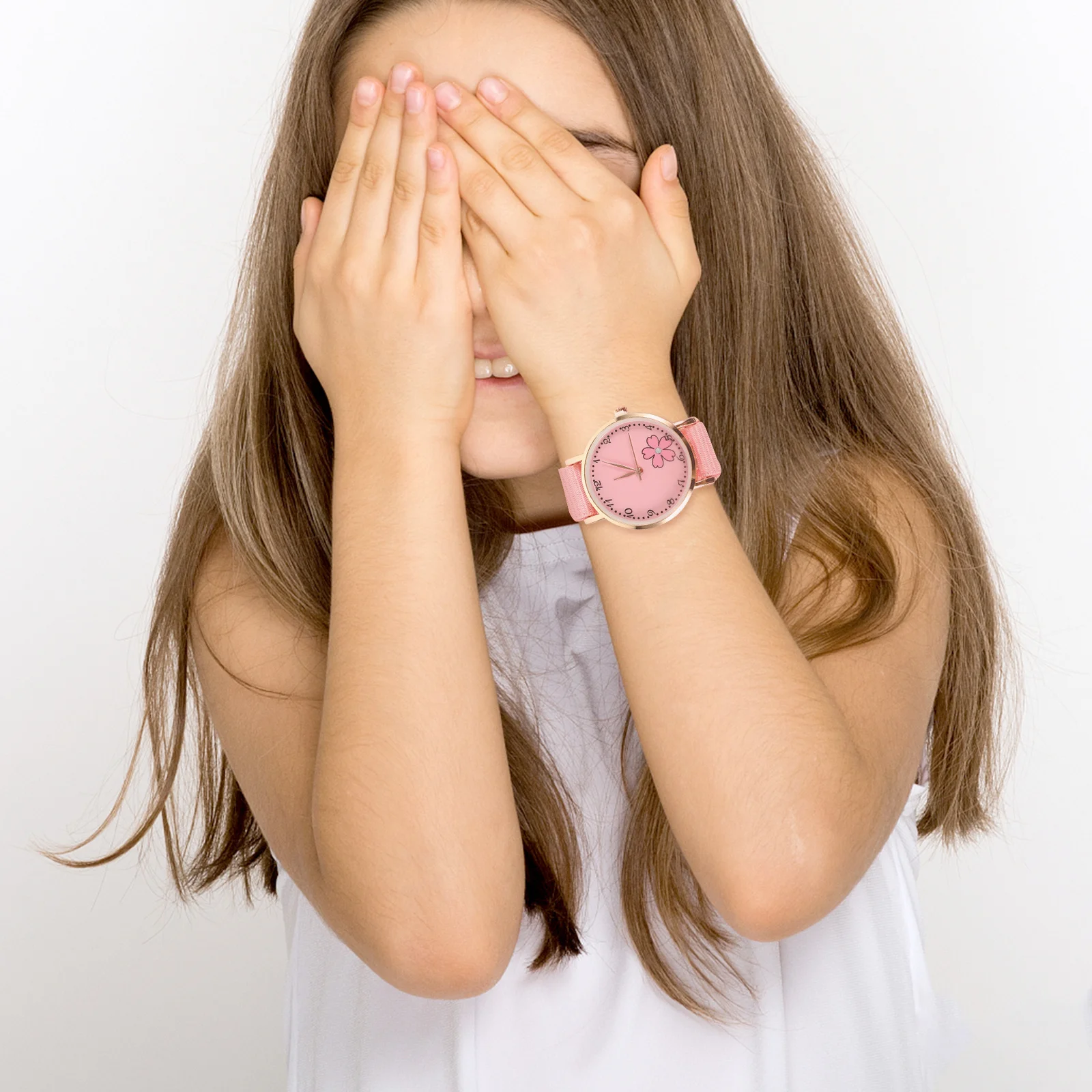 Наручные часы с цветочным узором, съемные часы с героями мультфильмов для женщин, подарок студентам, одежда для отдыха, декоративная