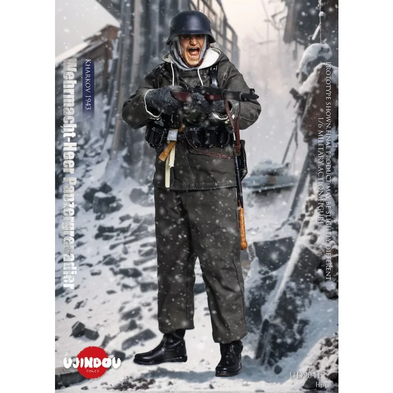 Origineel 1/6: Gepantserde Grenadiers van de Duitse verdedigingskrachten tijdens de Tweede Wereldoorlog - Kharkov 1943 Mobiele soldaat Model Speelgoedcadeau