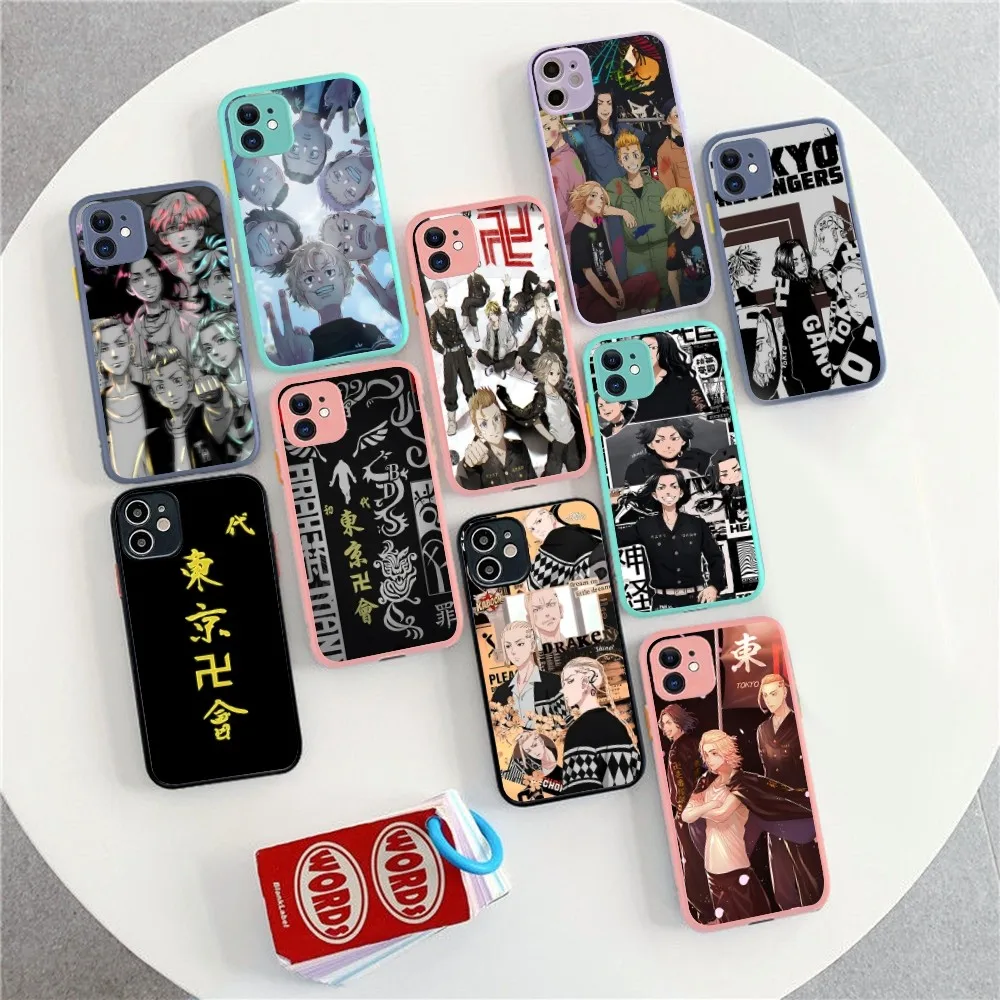 Tokyo Revengers Phone Case For IPhone 14 11 12 13 Mini Pro Max 8 7 Plus X XR XS MAX Translucent Matte Cover