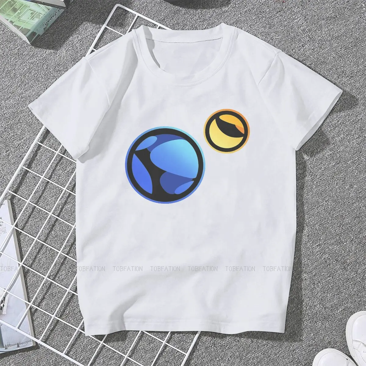 Luna-女の子のための仮想通貨デザインのTシャツ,レトロなクリプトレクチャー,ファイナンスブロック,チェーン付きパーカー,新しいトレンド