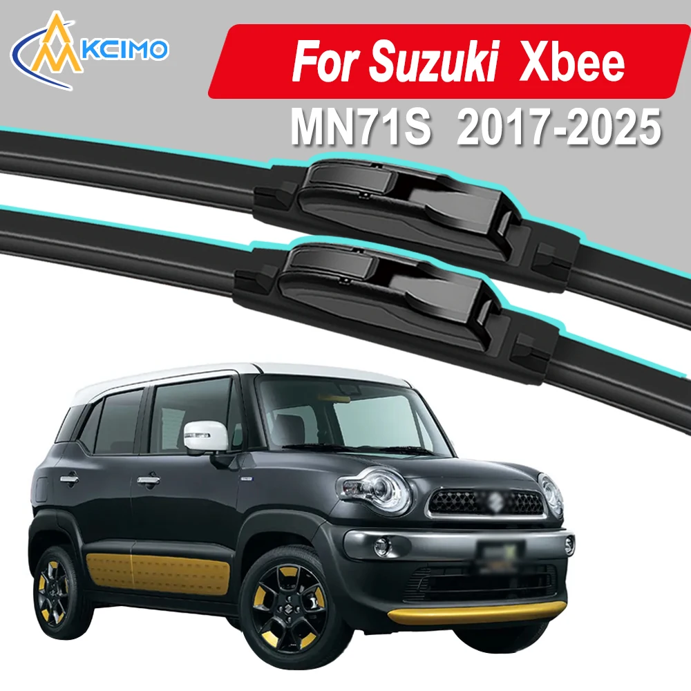 

Силиконовые щетки стеклоочистителя автомобиля для Suzuki Xbee MN71S 2017-2025 — всепогодные бесшумные щетки стеклоочистителя, быстросъемный зажим