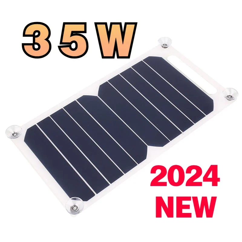 2024 New Solar Panel 30W Factory Direct Sales Solar Phone Power Bank Car Mobile Power Charging 6.8V EESBAO