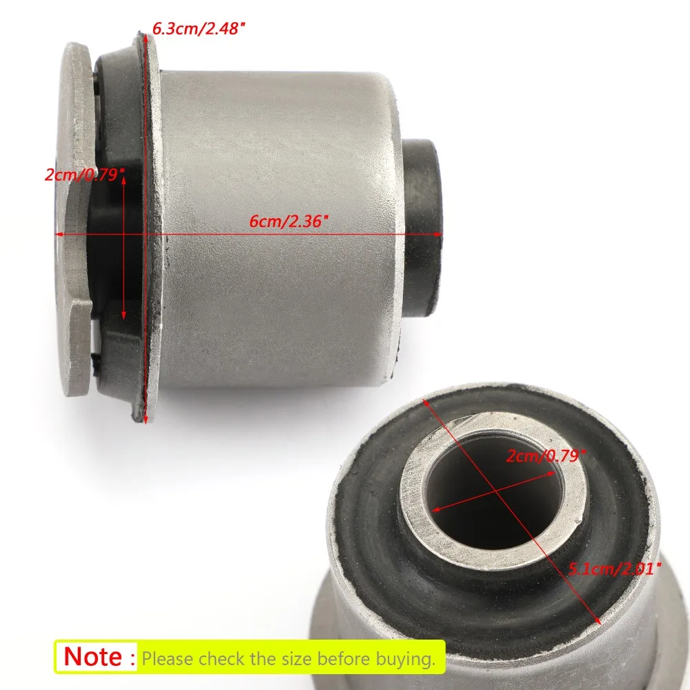 Areyourshop Car Front Differential Axle Bushing 25872770 For Hummer H3 2006-2010 H3T 2009-2010 Car Auto accessories