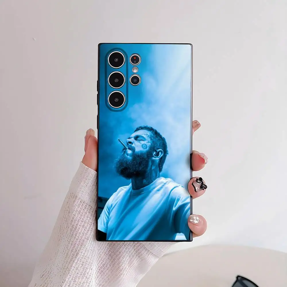P-post M-Malones singer Phone Case for Samsung S series s21 s22 s23 s24 s25 FE Plus Ultra TPU Soft to Skin-friendly case