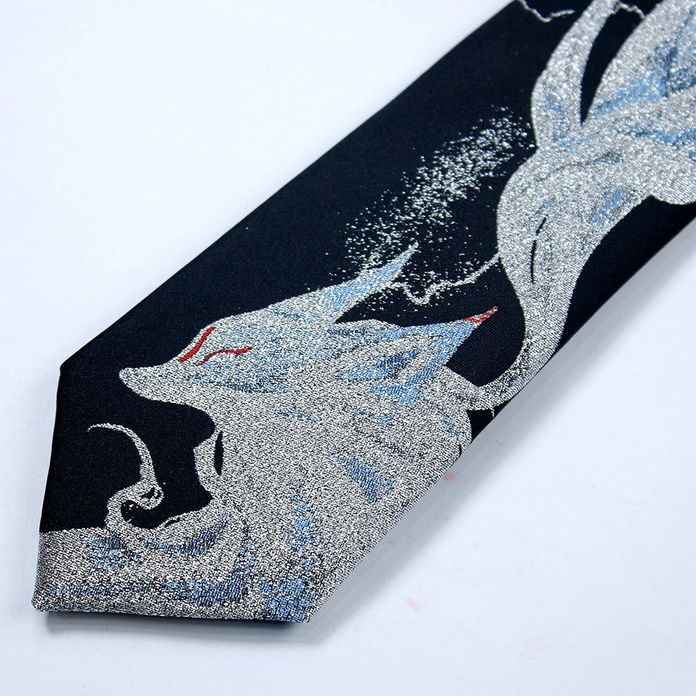 Anime Fox Cosplay JK Ties pour hommes et femmes, Harajuku Lolita, Noeud rouge pour les amoureux, Cadeau de Noël, Accessoires vestisens