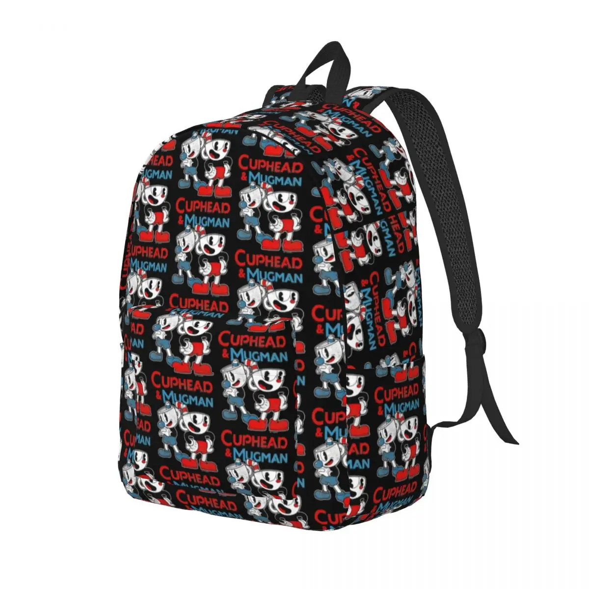 C-Cuphead Mugman Dynamic Duo For Girls Boys Large Capacity Student Backpack Lightweight waterproof Backpack  15.7in 17.7in