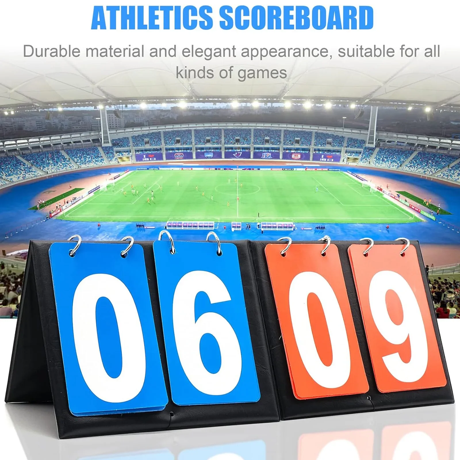 2 шт. флиппер для табло — 2-значный ручной держатель табло для настольных видов спорта: баскетбол, бейсбол, волейбол