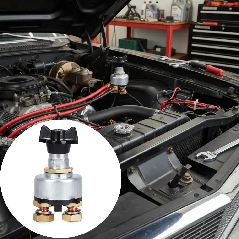 

12-24V Master Battery Disconnect Switch Rotary Type Kill Function Battery Kill Switch Disconnect Function Isolator Function