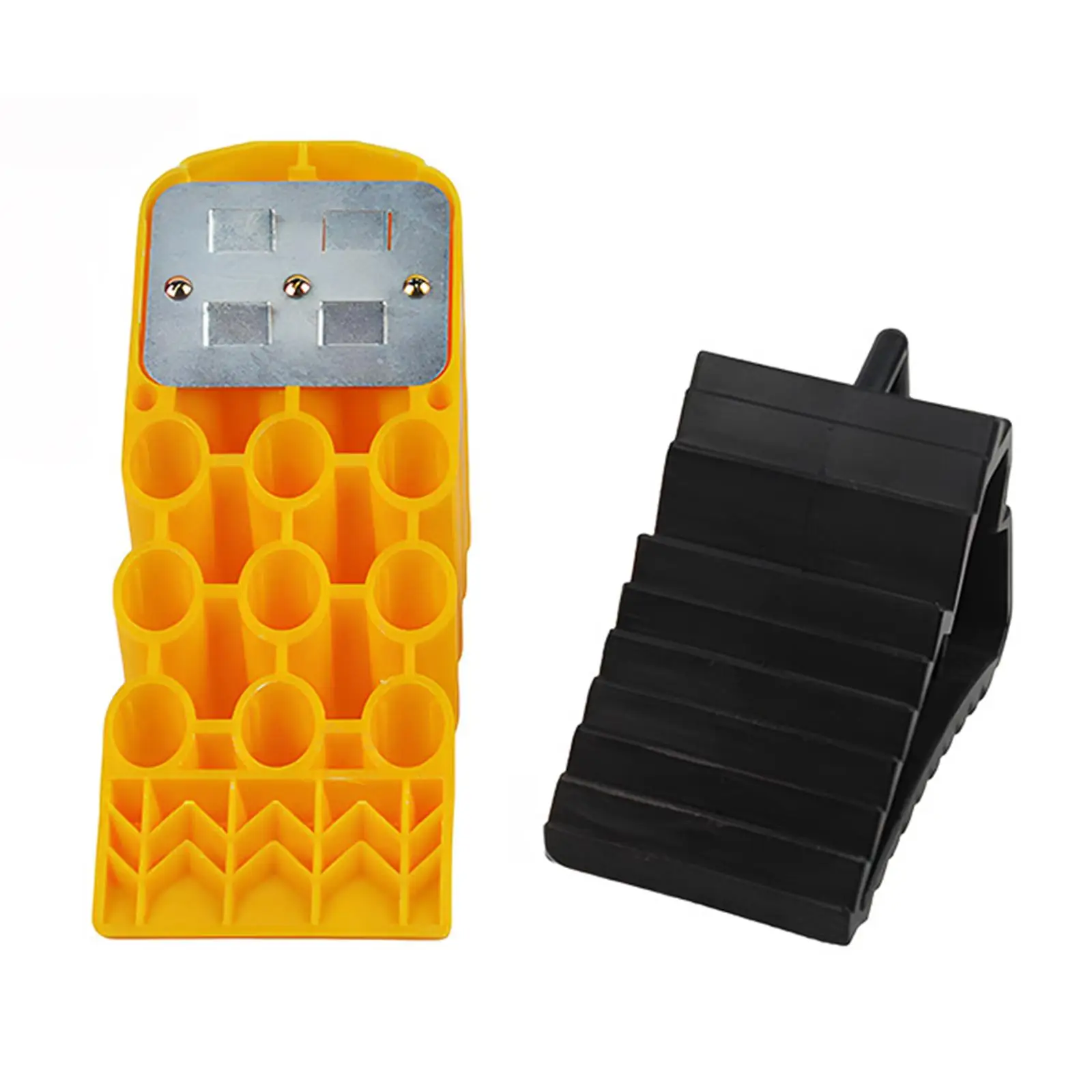 

Wheel Chock Tire Stopper Portable Design Honeycomb Grip for Trailer Wheel Resistant Parking Outdoor
