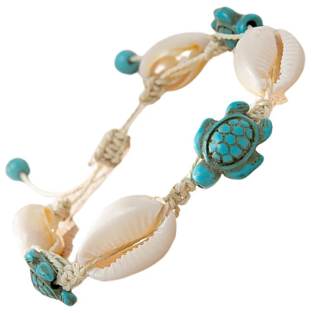 

Shell Anklet Ocean Turtle Bohemian Beach Vacation Women'S Foot Wrist Bracelet Seashell Anklet For Women Stackable Summer