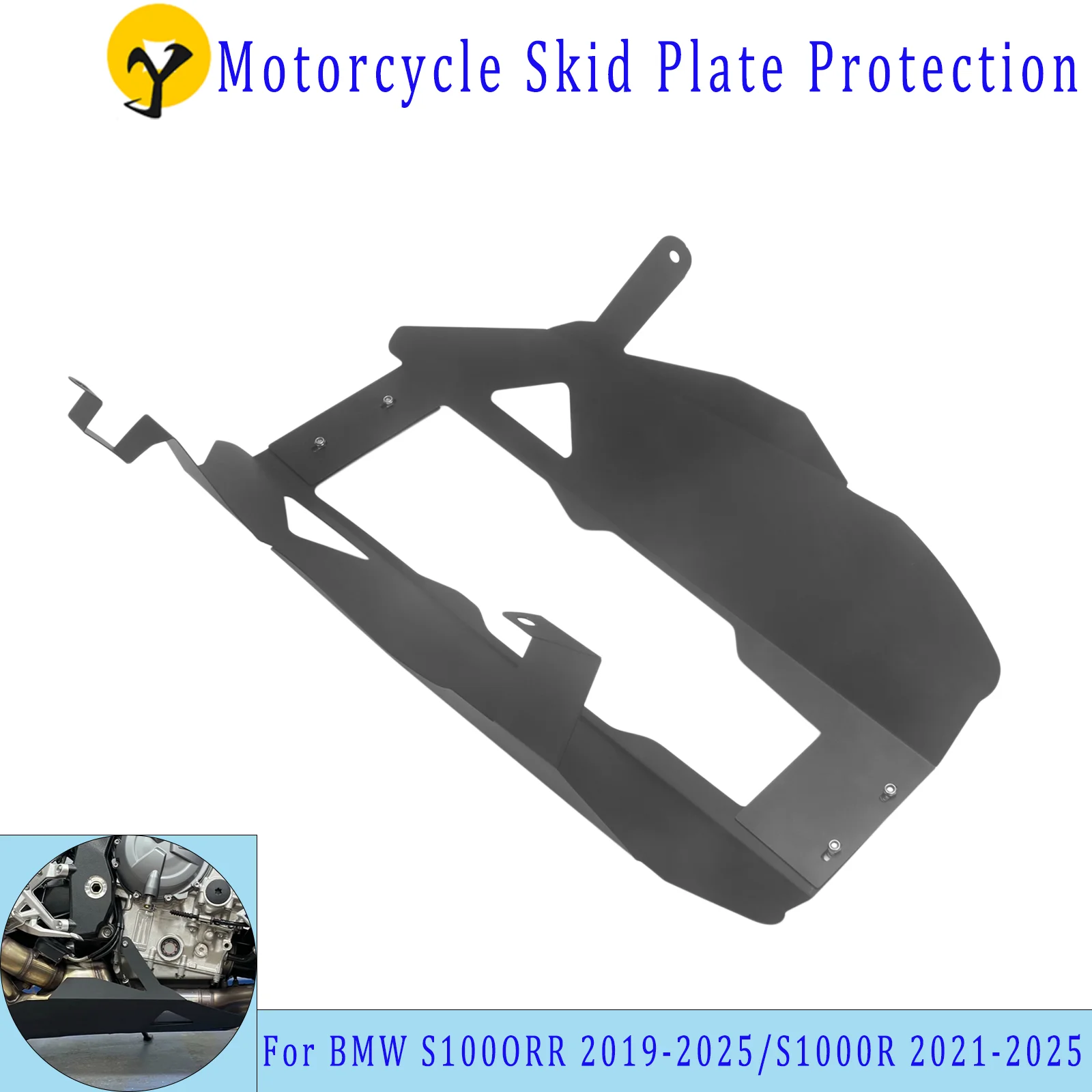 

for BMW S1000R S1000RR 2019-2023 2024 2025 Motorcycle Exhaust Pipe Cover Chassis Skid Plate Bottom Protection Exhaust System