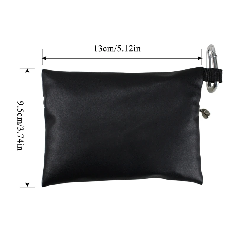 Pochette pour t-shirt Golf en cuir, rangement pour balle Golf, porte-balle Golf Durable, poche à fermeture