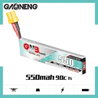 Gaoneng GNB 550mAh 1S 3.7V 90C Light Weight Lipo Battery  XT30 Plug For EMAX NanoHawk X RC Mini FPV Drone