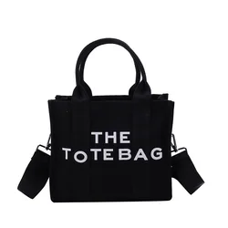 Tote Bag da donna Casual Canvas Large Capacity borse da donna Designer Letters borse a tracolla a tracolla Luxury Big Shopper bolsa fem