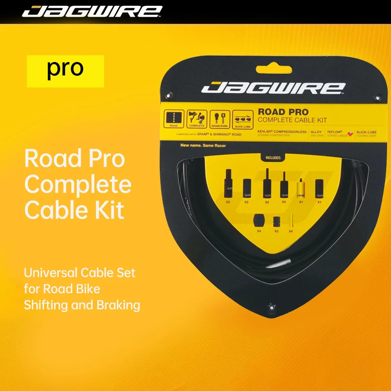 JAGWIRE Pro Road Bike Brake Shift Cable and Housing Set Inner Wire Outer Casing Kit Cycling Accessories