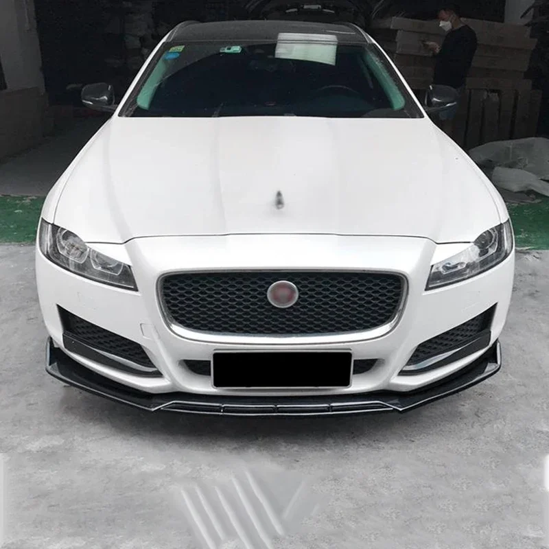 Universal For Jaguar XFL XF XE 3Pcs Front Bumper Split Lip Body Kit Spoiler Diffuser Deflector High Quality Sports Modification