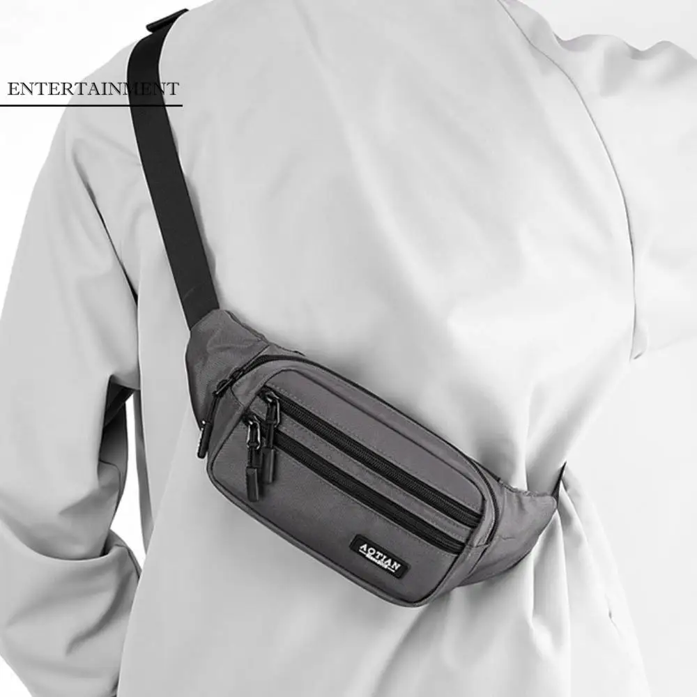 

Поясные сумки для бега большой емкости, износостойкие многофункциональные спортивные сумки для телефона, водонепроницаемая мужская нагрудная сумка, спортивная